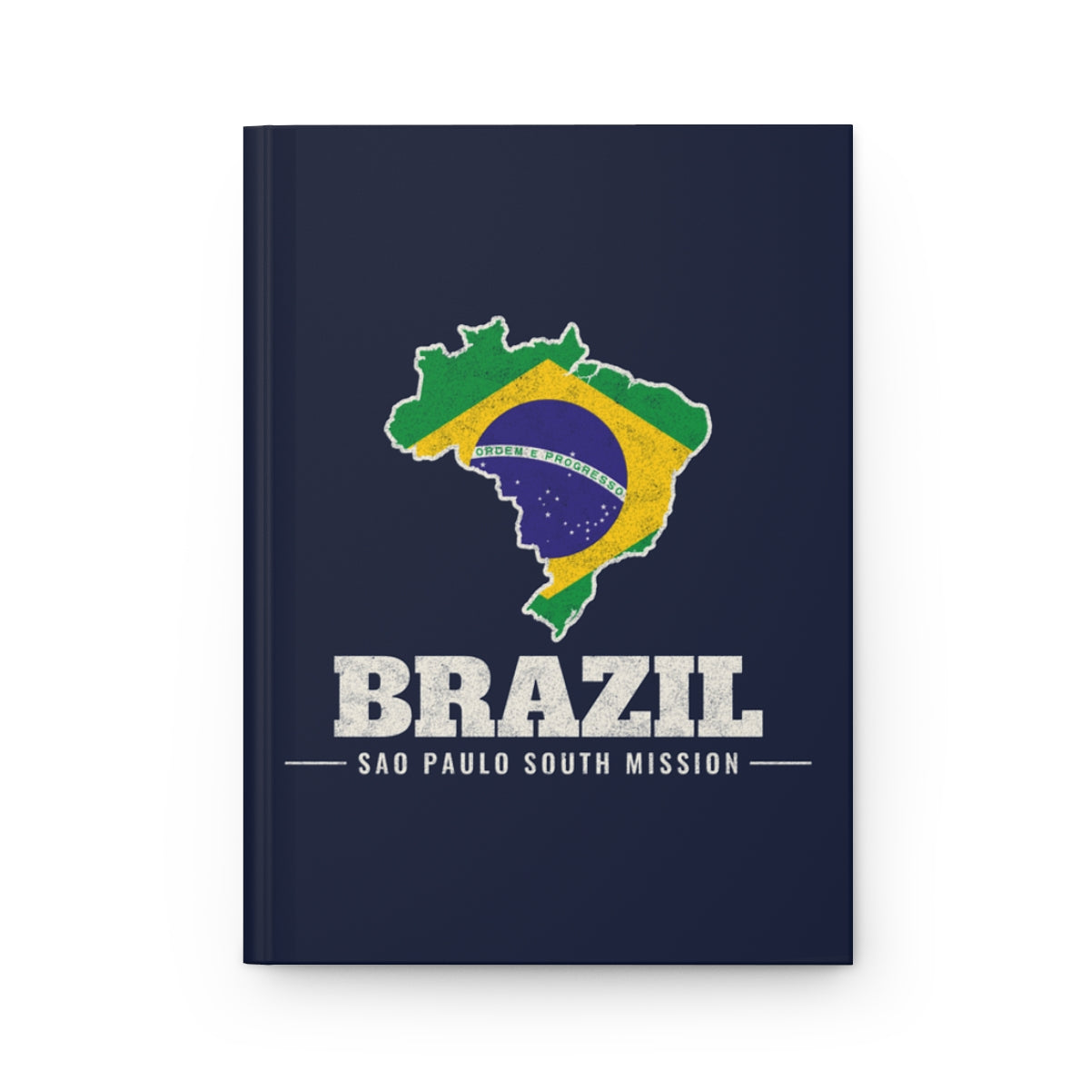 Brazil Sao Paulo South Mission flag map journal by Weak Things