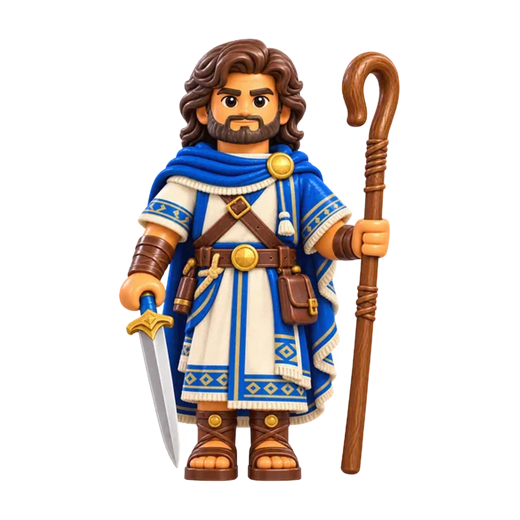 Ammon brick figure, the design printed on this pair of socks