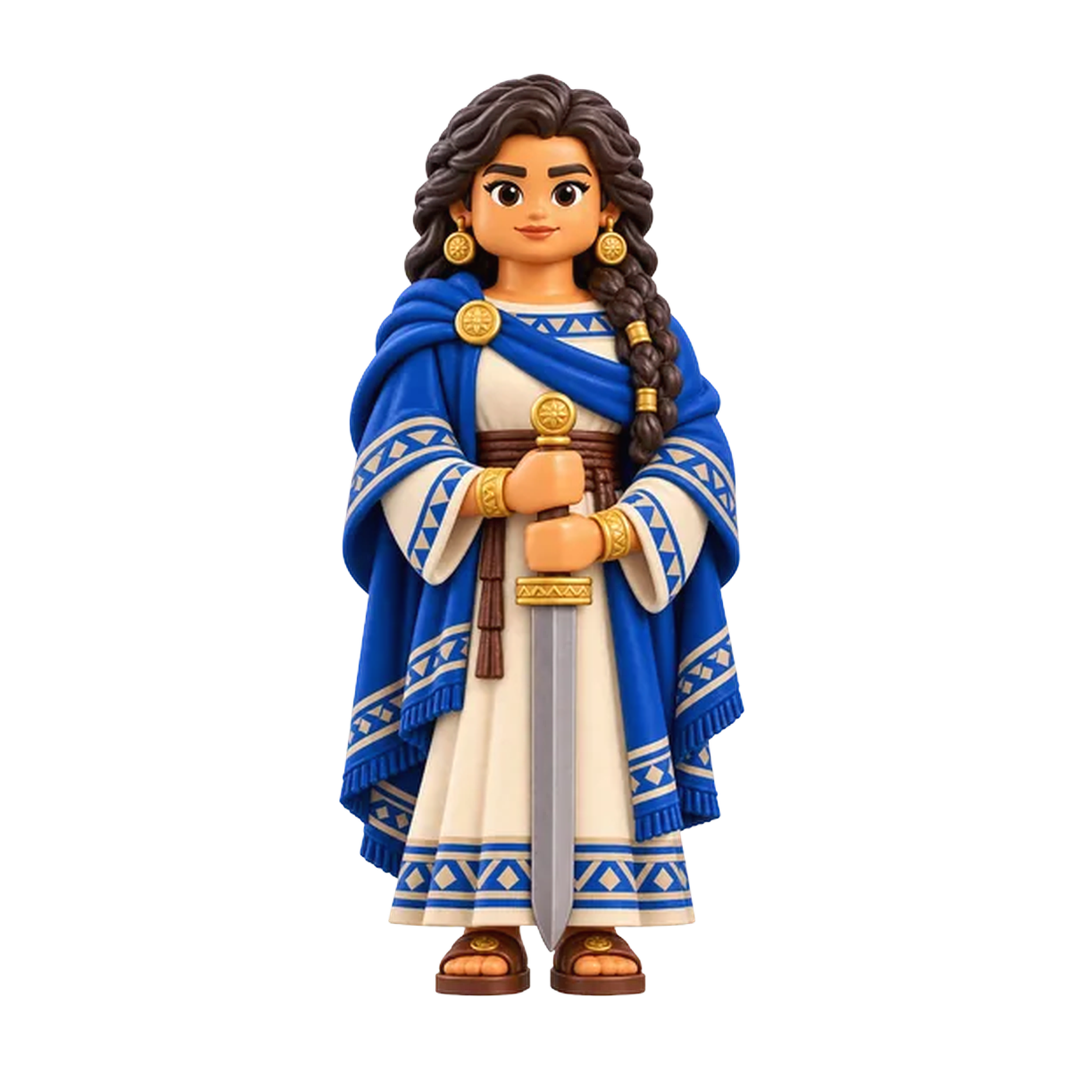 Anti-Nephi-Lehi Woman brick figure, the design printed on this tie