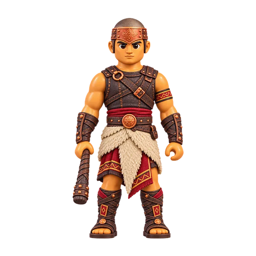 Gadianton Robbers brick figure, the design printed on this tie