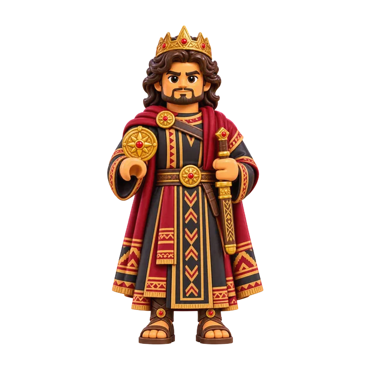 Jared (Rebel Prince) brick figure, the design printed on this pair of socks