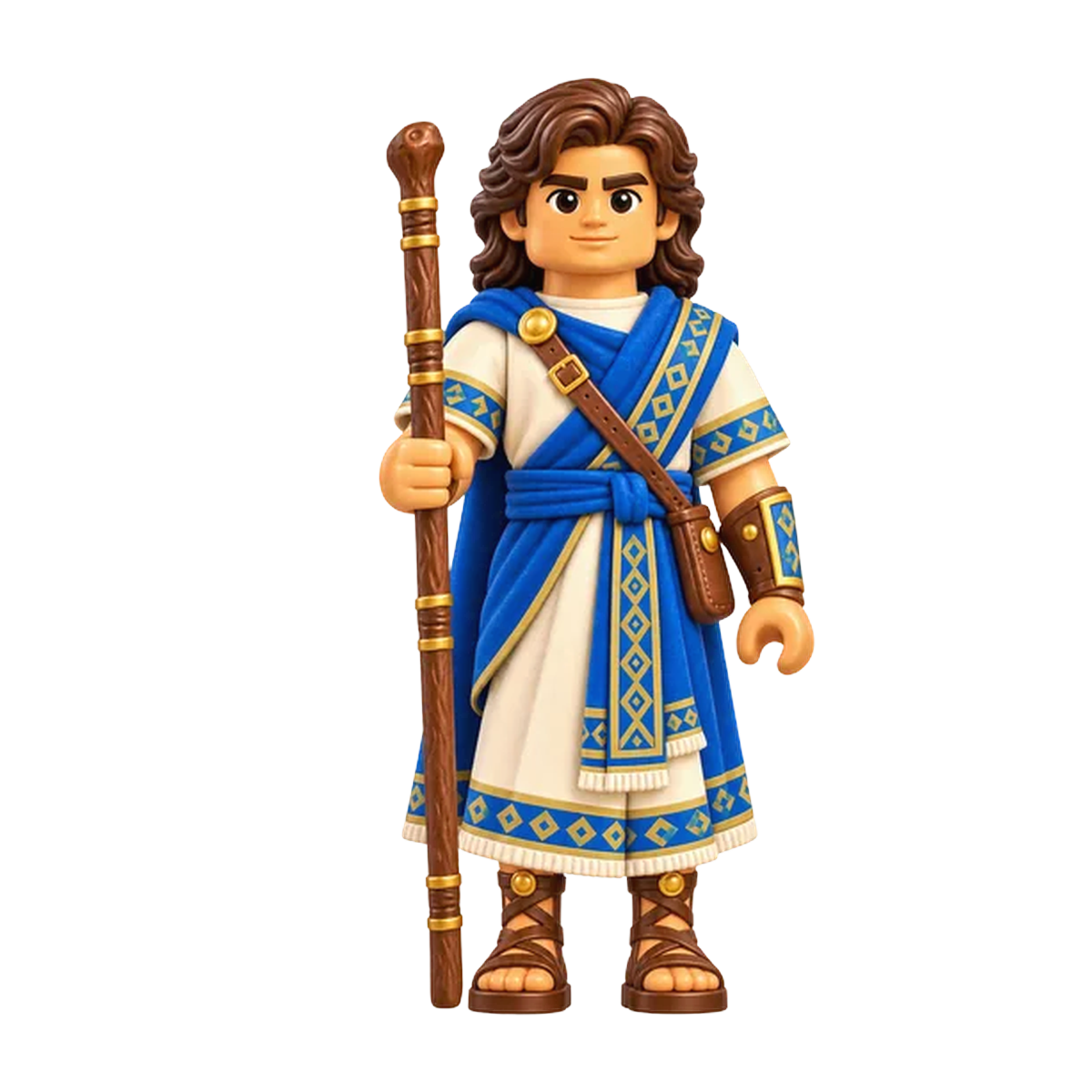 Joseph (son of Lehi) brick figure, the design printed on this tie