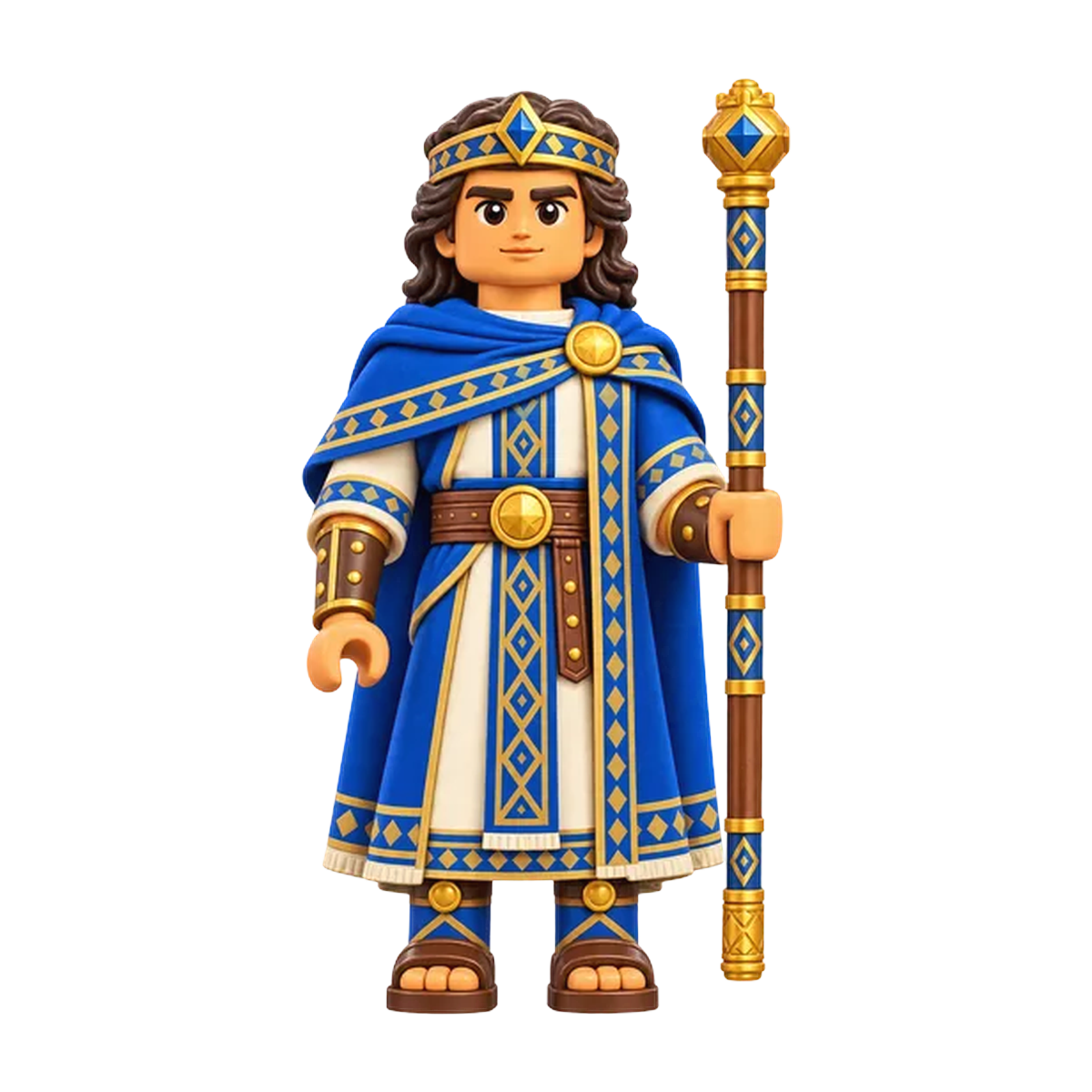King Limhi brick figure, the design printed on this tie