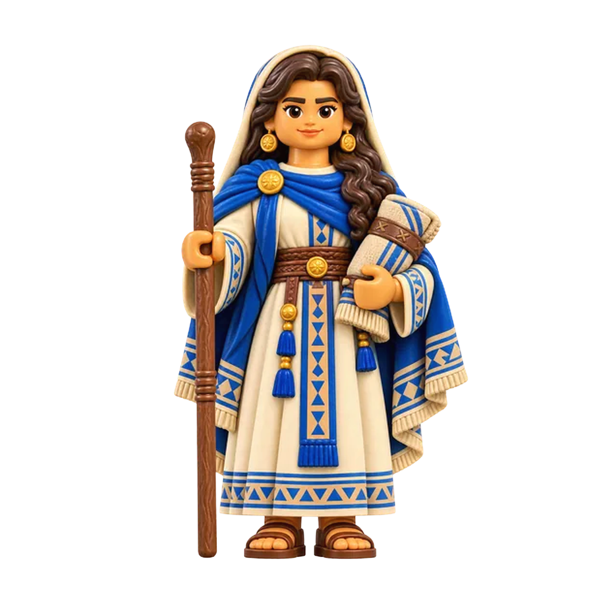 Sariah brick figure, the design printed on this pair of socks