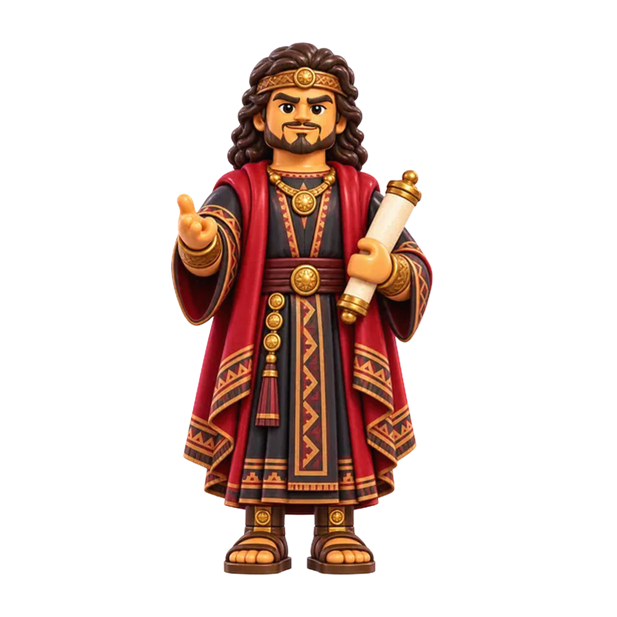 Sherem brick figure, the design printed on this tie