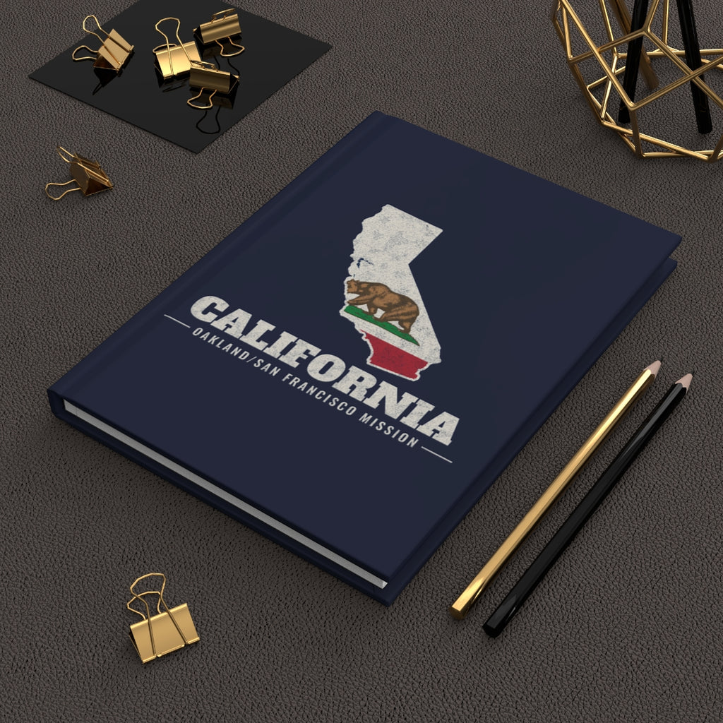 California Oakland/San Francisco Mission flag map journal by Weak Things view 2