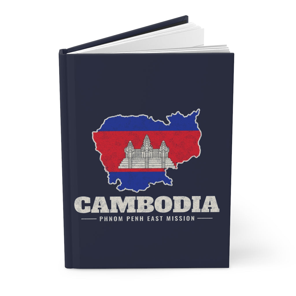 Cambodia Phnom Penh East Mission flag map journal by Weak Things view 3