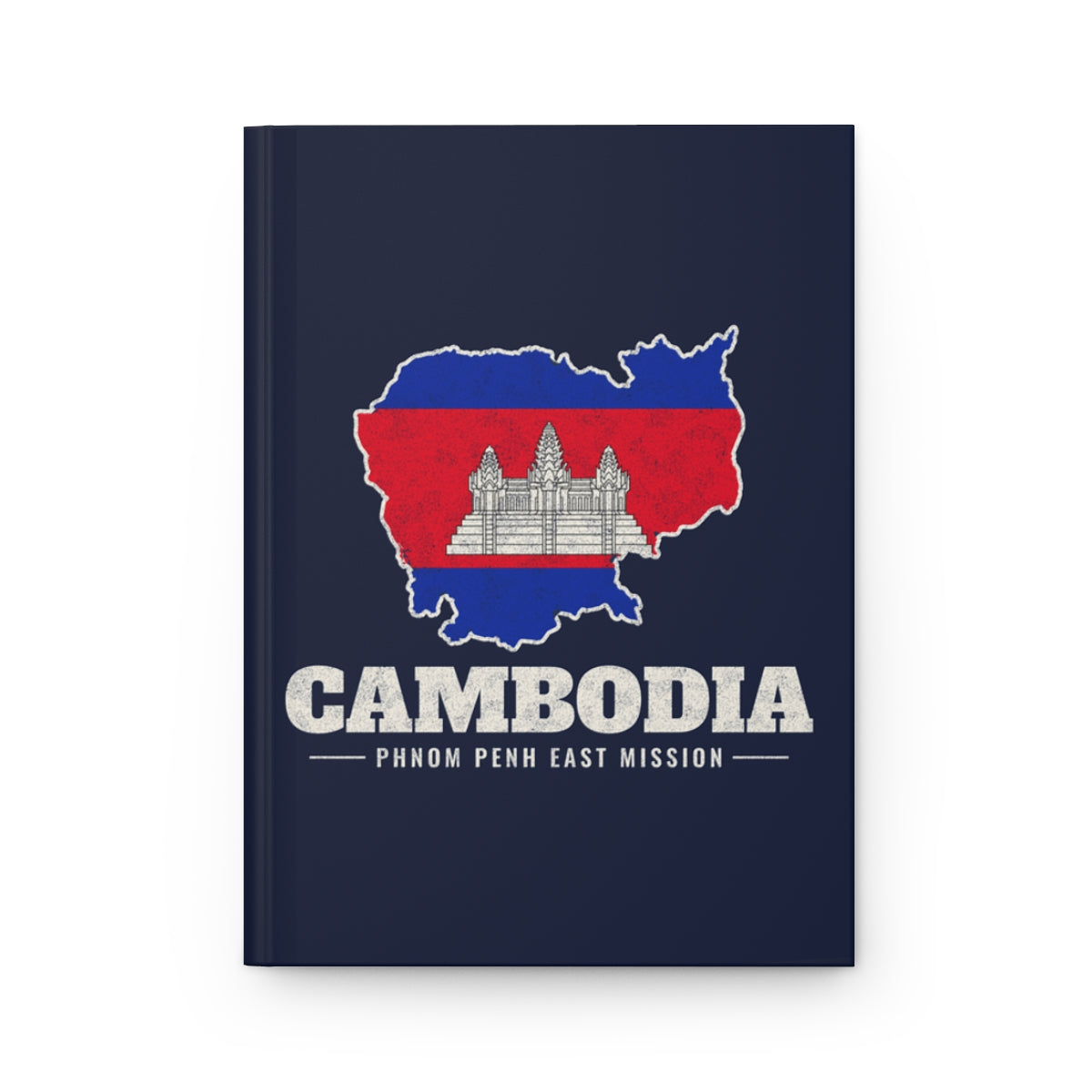 Cambodia Phnom Penh East Mission flag map journal by Weak Things