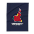 Cameroon Yaounde Mission flag map fleece blanket by Weak Things