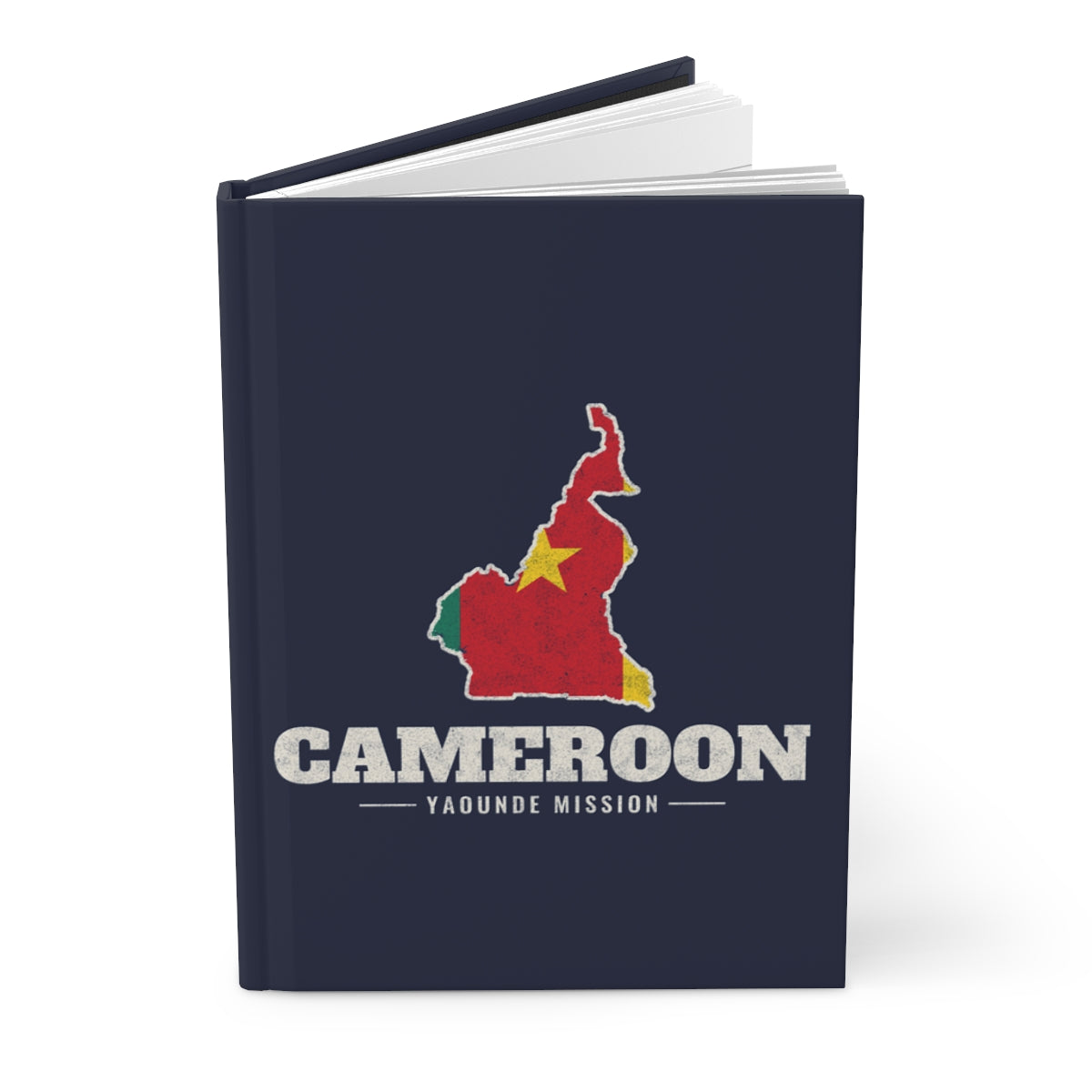 Cameroon Yaounde Mission flag map journal by Weak Things view 3