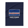 Cape Verde Mindelo Mission flag map fleece blanket by Weak Things