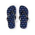 Cape Verde Mission flag map flip flops by Weak Things view 2