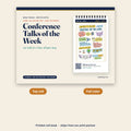 Conference Talks of the Week 2027 Flip Chart cover