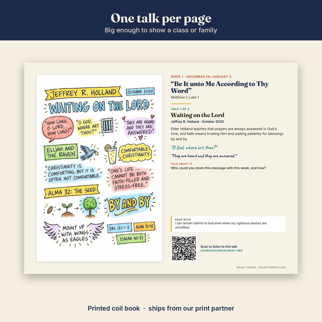 Conference Talks of the Week 2027 Flip Chart sample page
