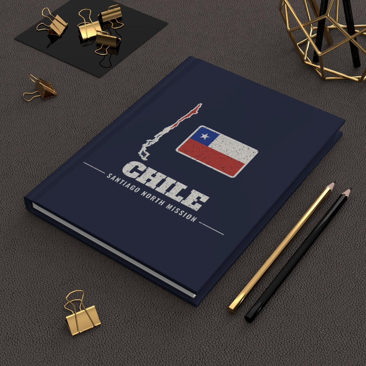 Chile Santiago North Mission flag map journal by Weak Things view 2