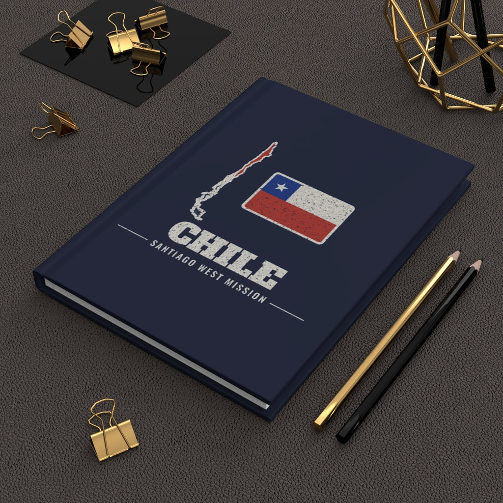 Chile Santiago West Mission flag map journal by Weak Things view 2