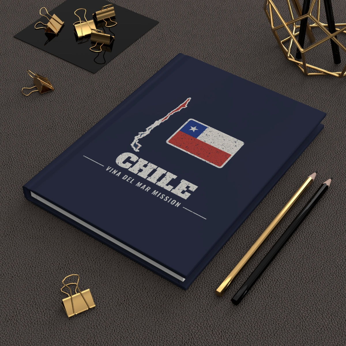 Chile Vina del Mar Mission flag map journal by Weak Things view 2