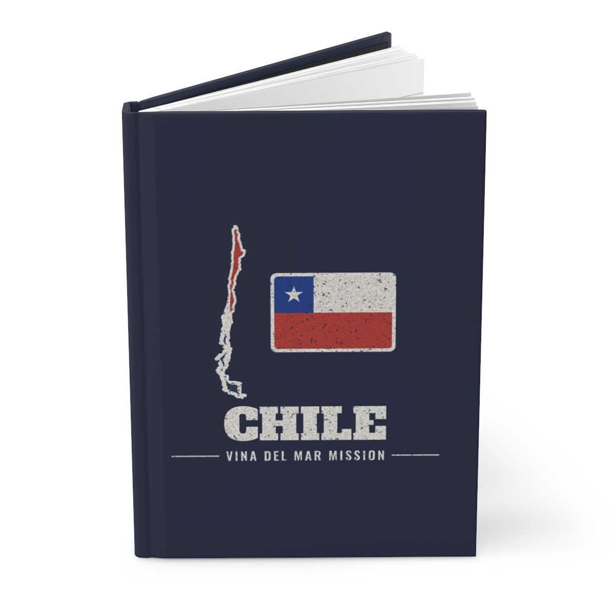 Chile Vina del Mar Mission flag map journal by Weak Things view 3