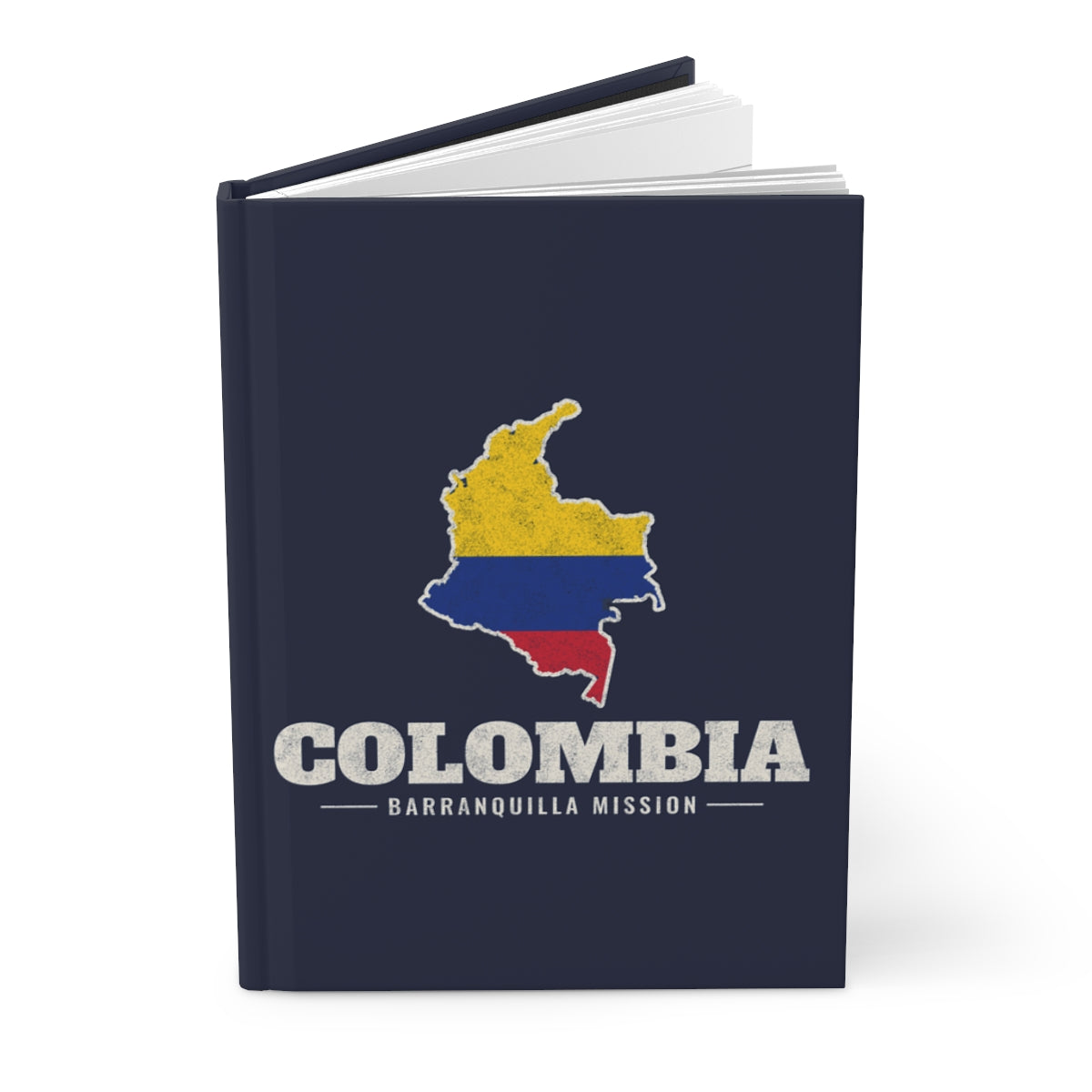 Colombia Barranquilla Mission flag map journal by Weak Things view 3