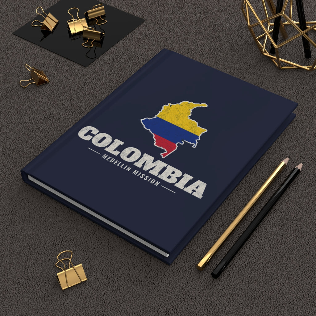 Colombia Medellin Mission flag map journal by Weak Things view 2