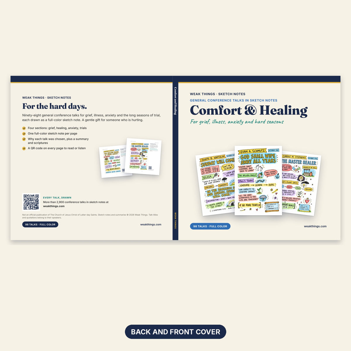 Comfort and Healing back and front cover