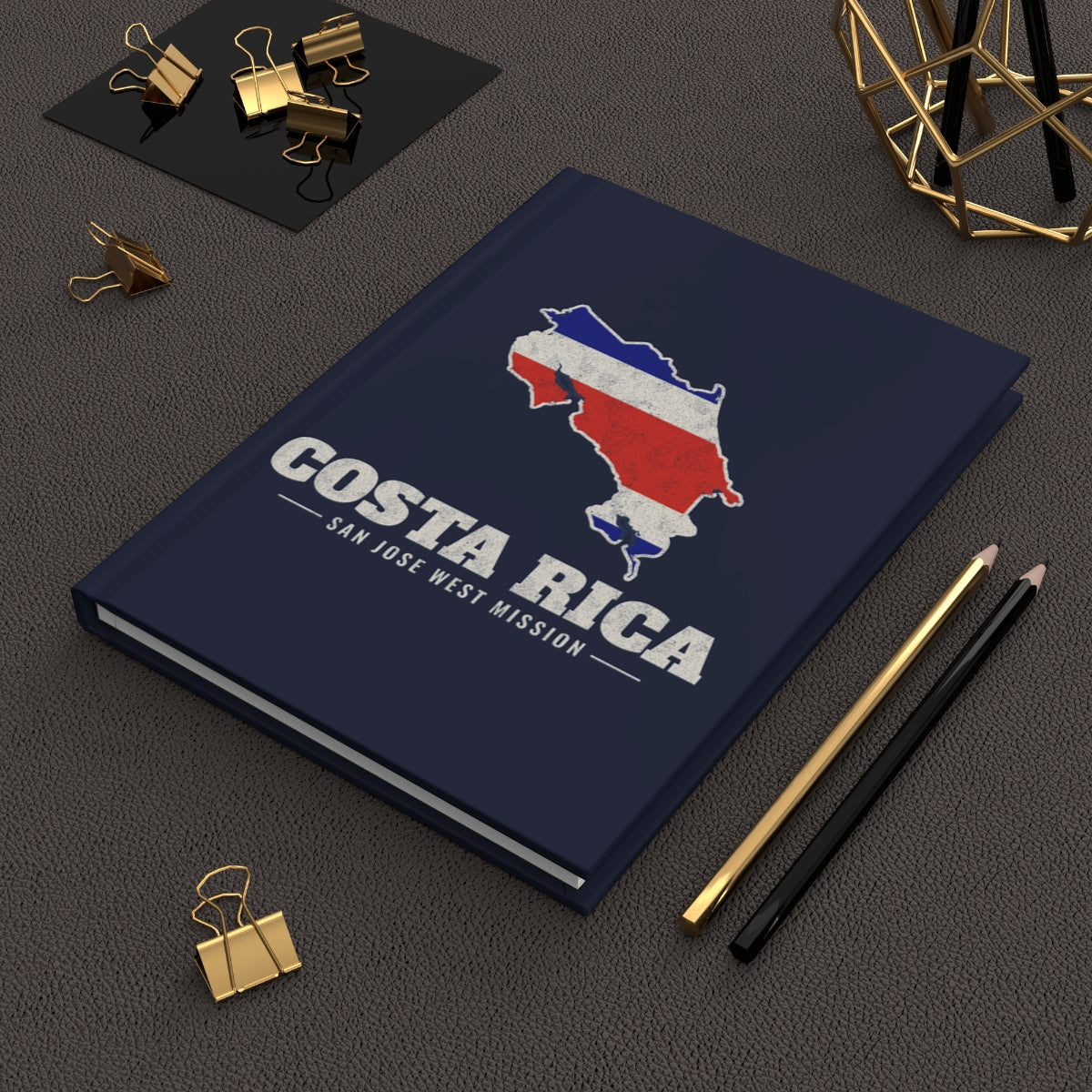 Costa Rica San Jose West Mission flag map journal by Weak Things view 2