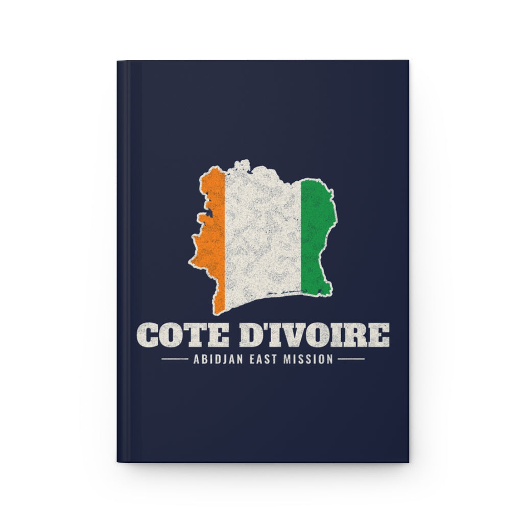 Cote d'Ivoire Abidjan East Mission flag map journal by Weak Things
