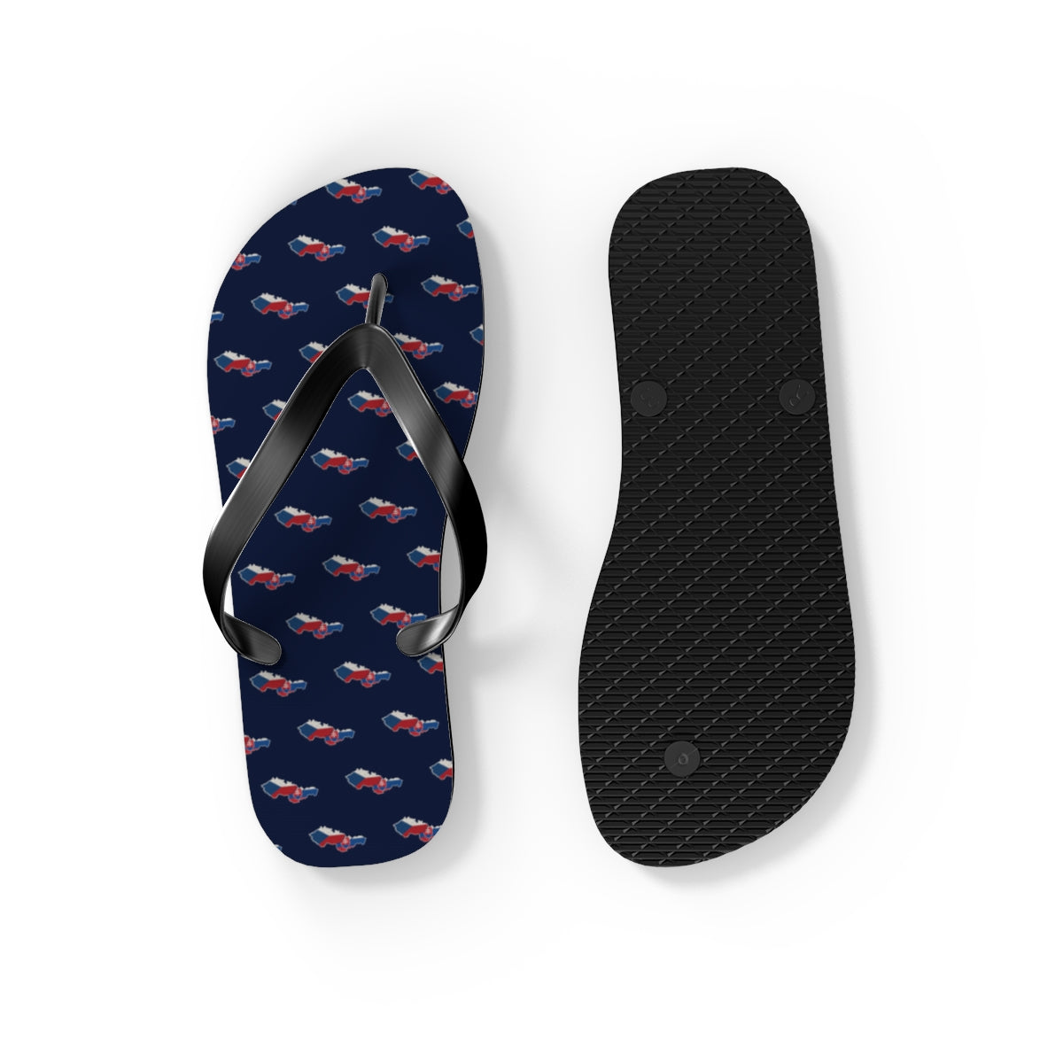 Czech/Slovak Mission flag map flip flops by Weak Things view 4