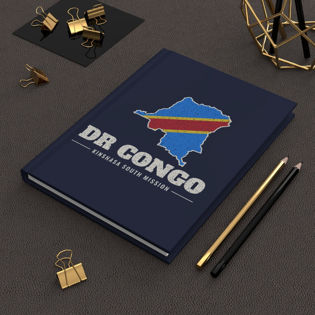 Democratic Republic of the Congo Kinshasa South Mission flag map journal by Weak Things view 2