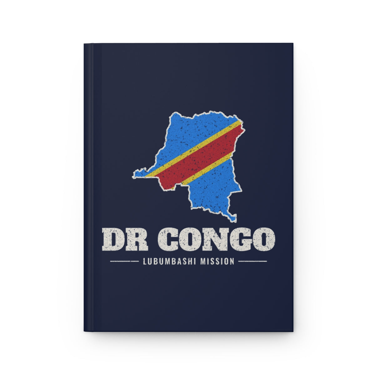 Democratic Republic of the Congo Lubumbashi Mission flag map journal by Weak Things