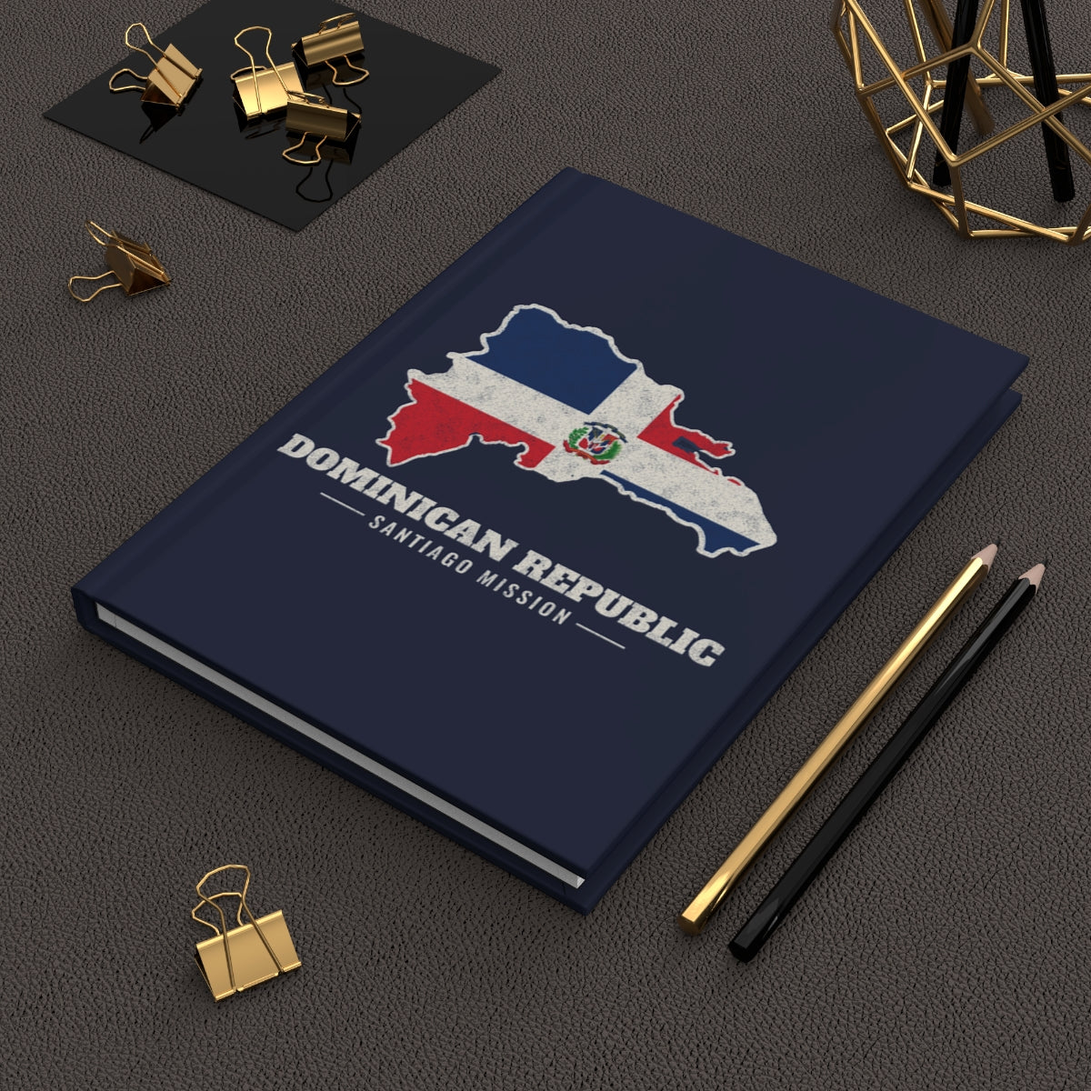 Dominican Republic Santiago Mission flag map journal by Weak Things view 2