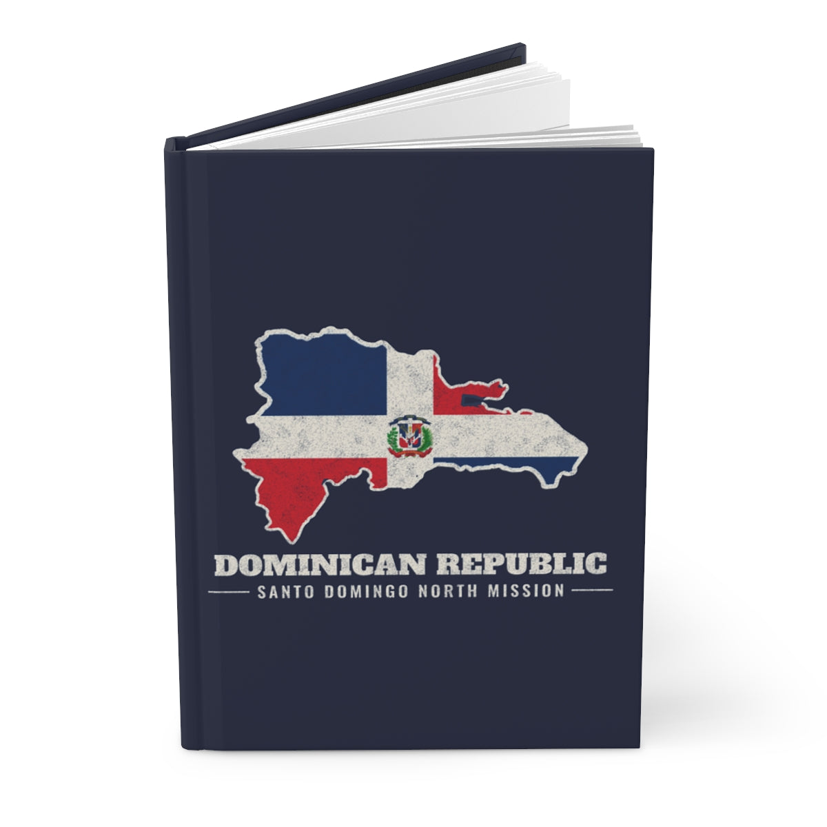Dominican Republic Santo Domingo North Mission flag map journal by Weak Things view 3