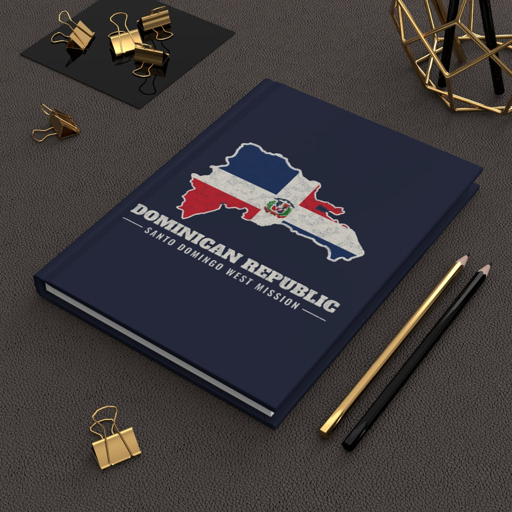 Dominican Republic Santo Domingo West Mission flag map journal by Weak Things view 2