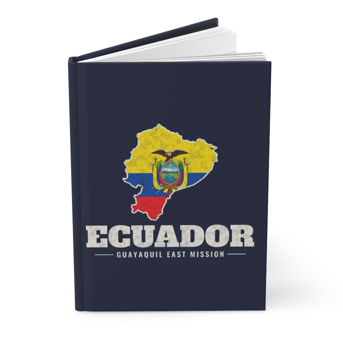 Ecuador Guayaquil East Mission flag map journal by Weak Things view 3