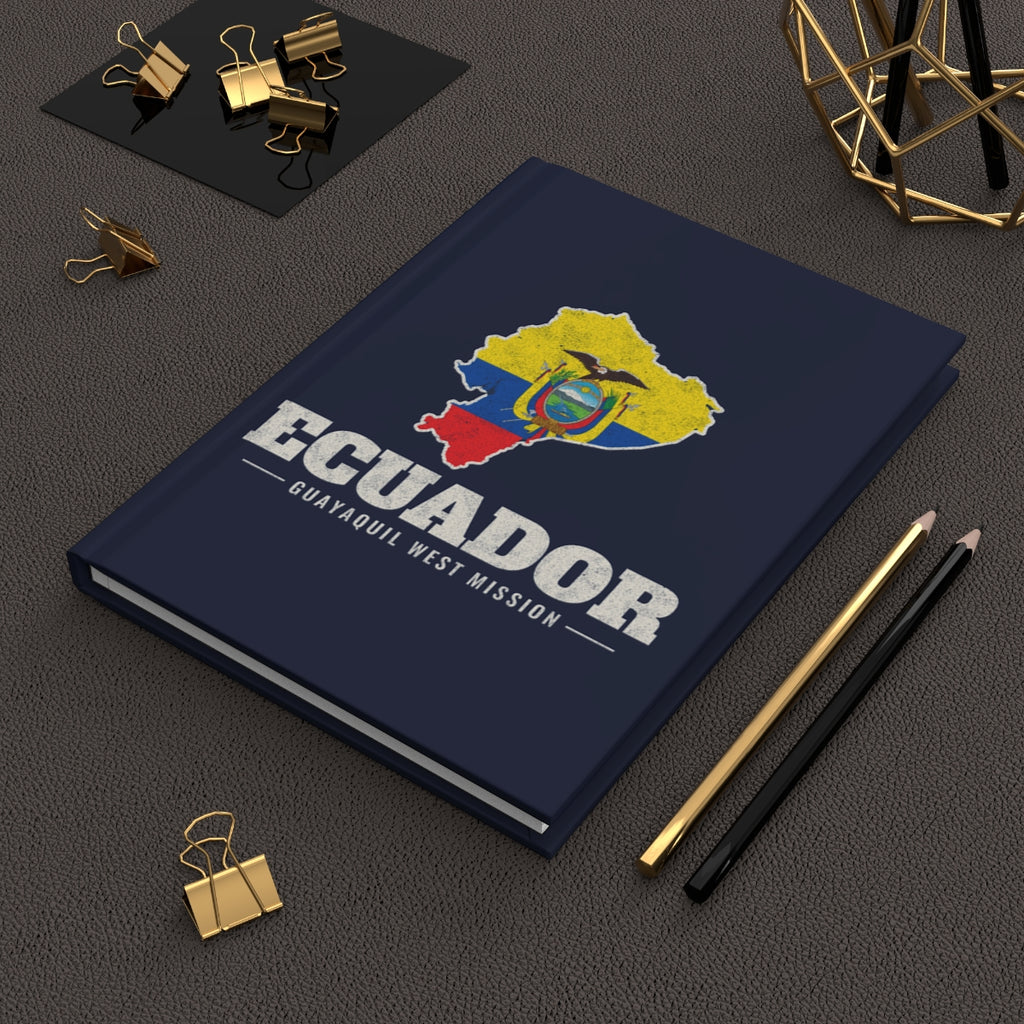 Ecuador Guayaquil West Mission flag map journal by Weak Things view 2
