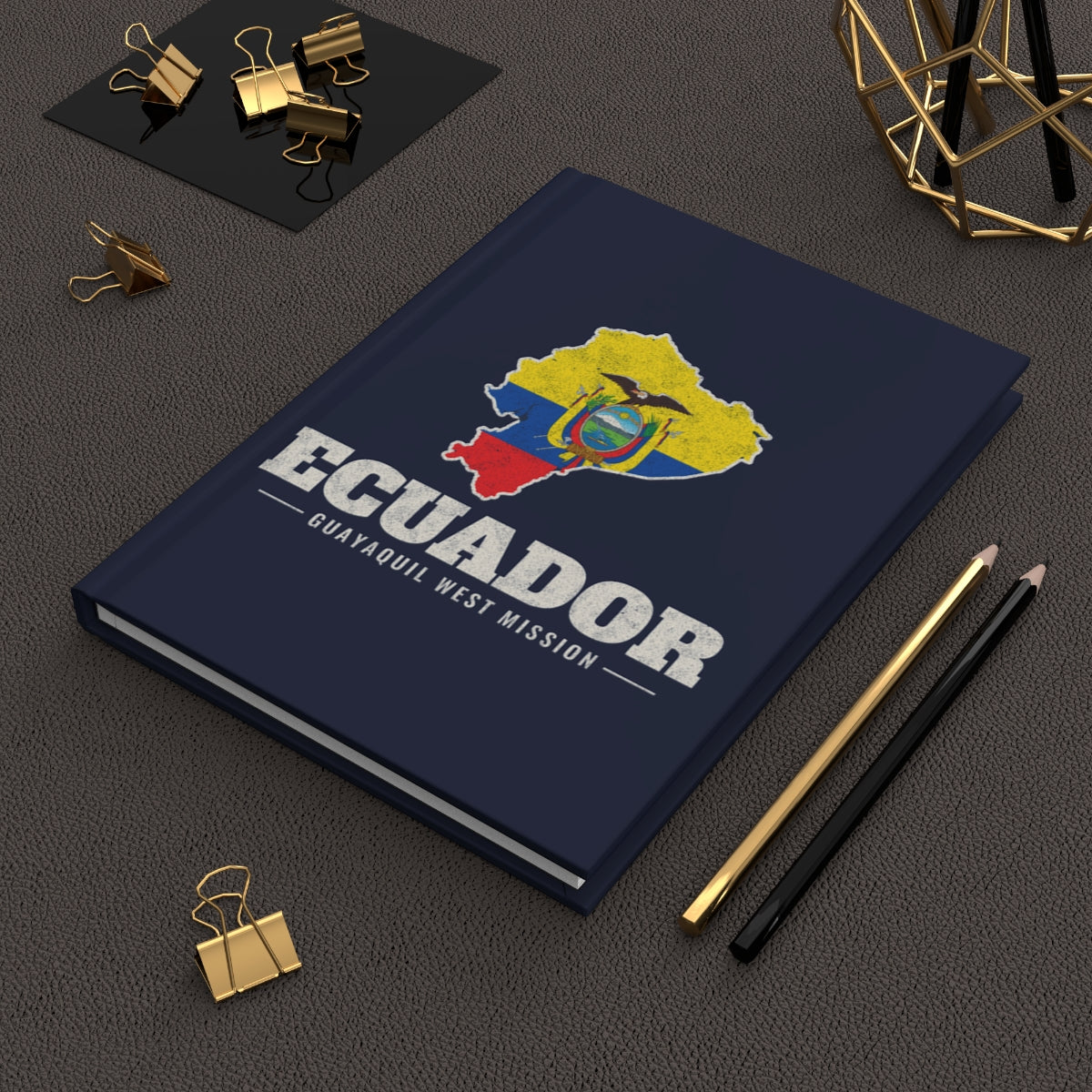 Ecuador Guayaquil West Mission flag map journal by Weak Things view 2