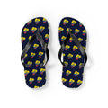 Ecuador Mission flag map flip flops by Weak Things view 2