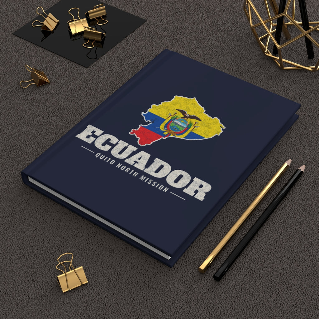 Ecuador Quito North Mission flag map journal by Weak Things view 2