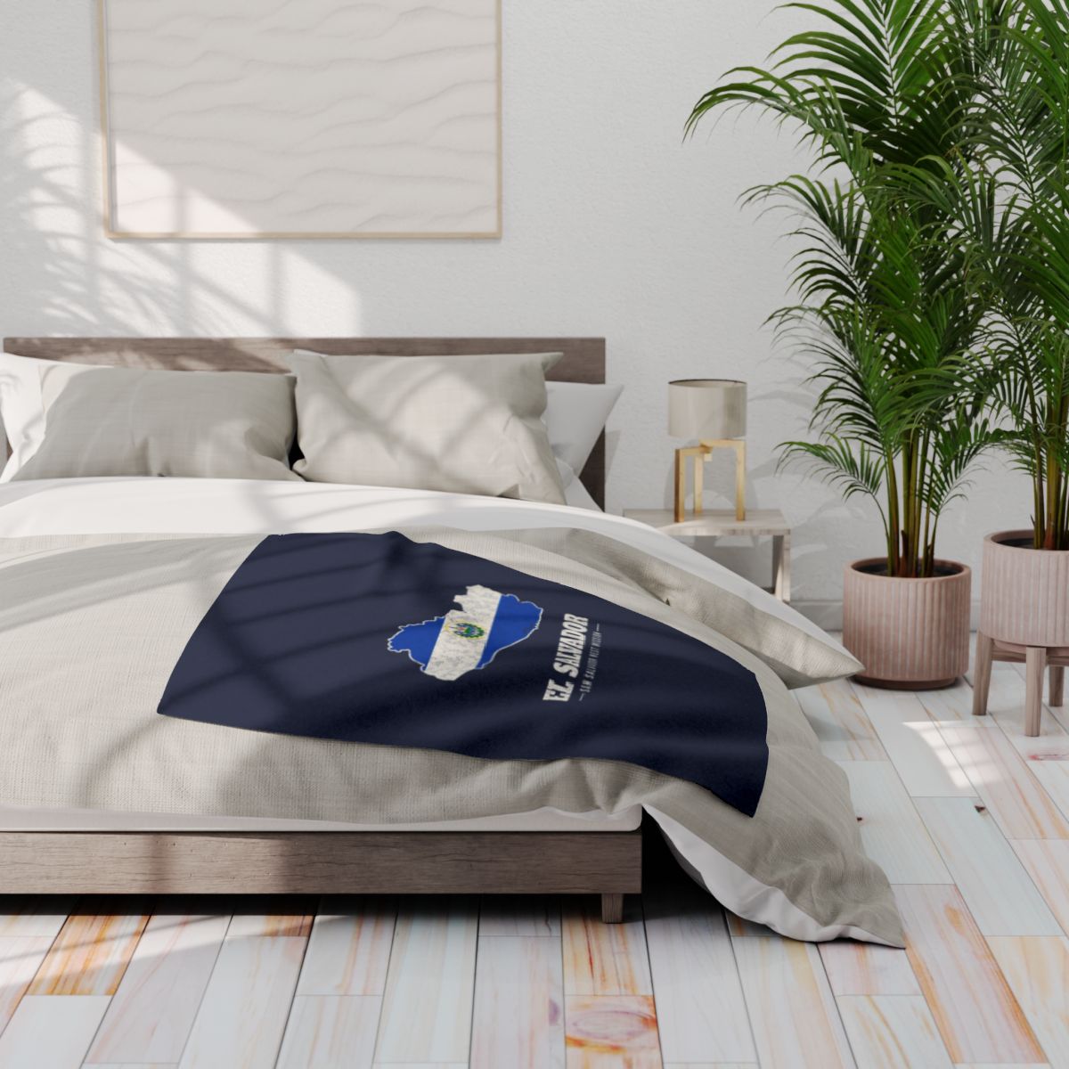 El Salvador San Salvador West Mission flag map fleece blanket by Weak Things view 3