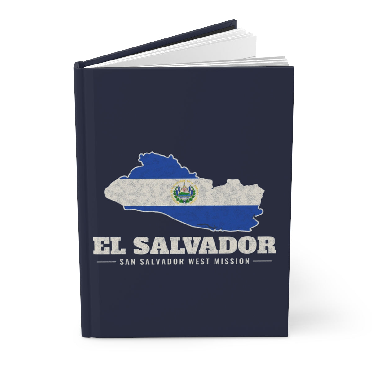 El Salvador San Salvador West Mission flag map journal by Weak Things view 3