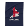 England Leeds Mission flag map fleece blanket by Weak Things