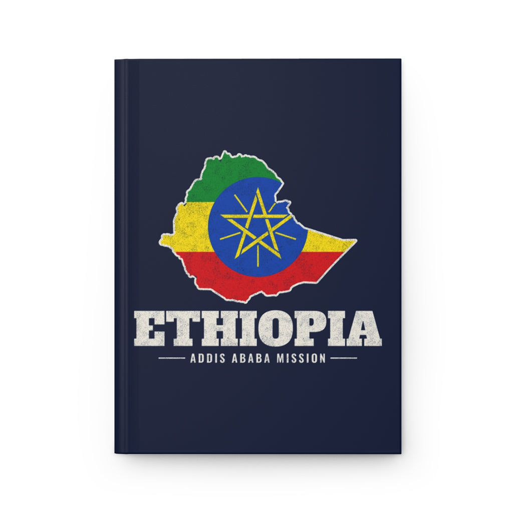 Ethiopia Addis Ababa Mission flag map journal by Weak Things