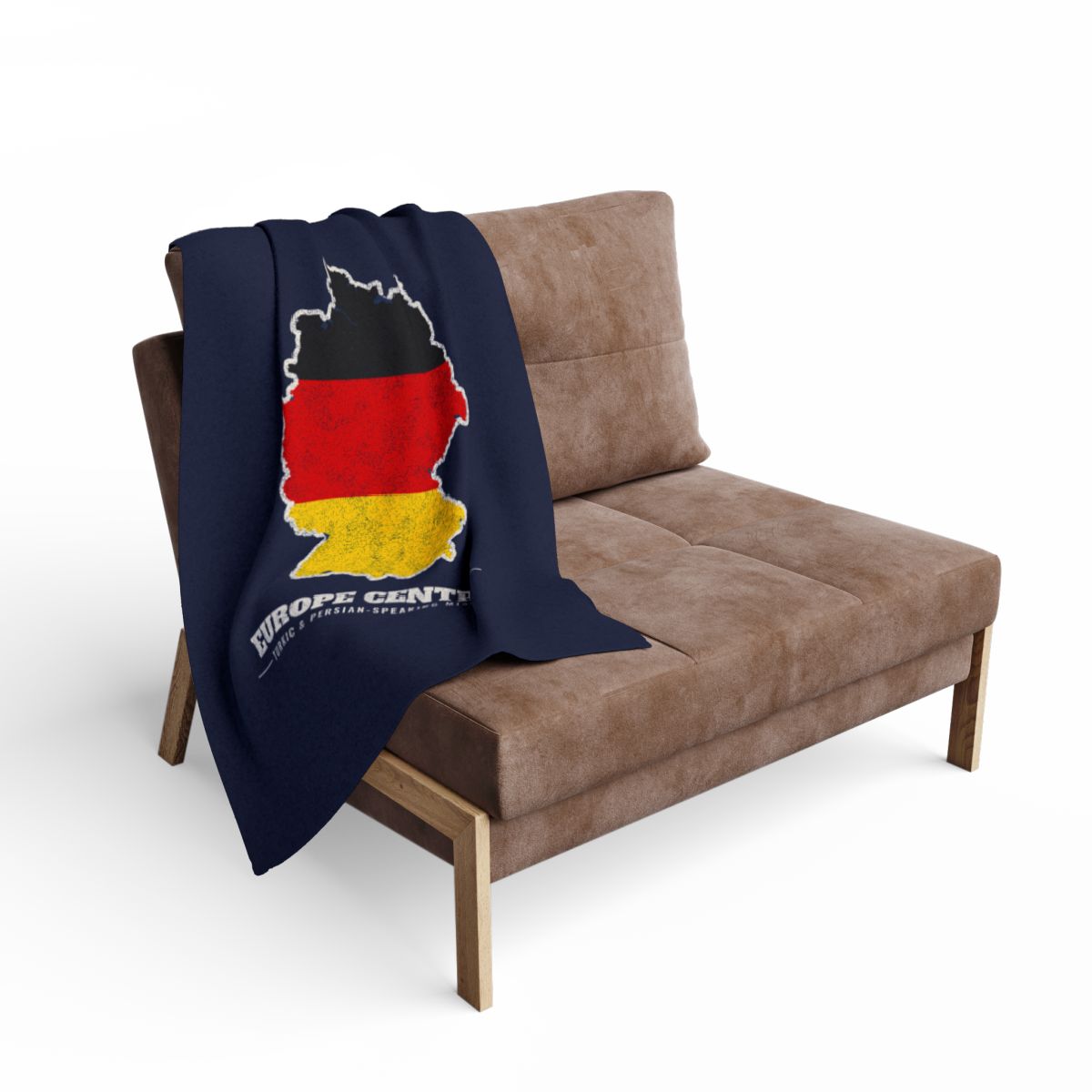 Europe Central Turkic and Persian-Speaking Mission flag map fleece blanket by Weak Things view 2