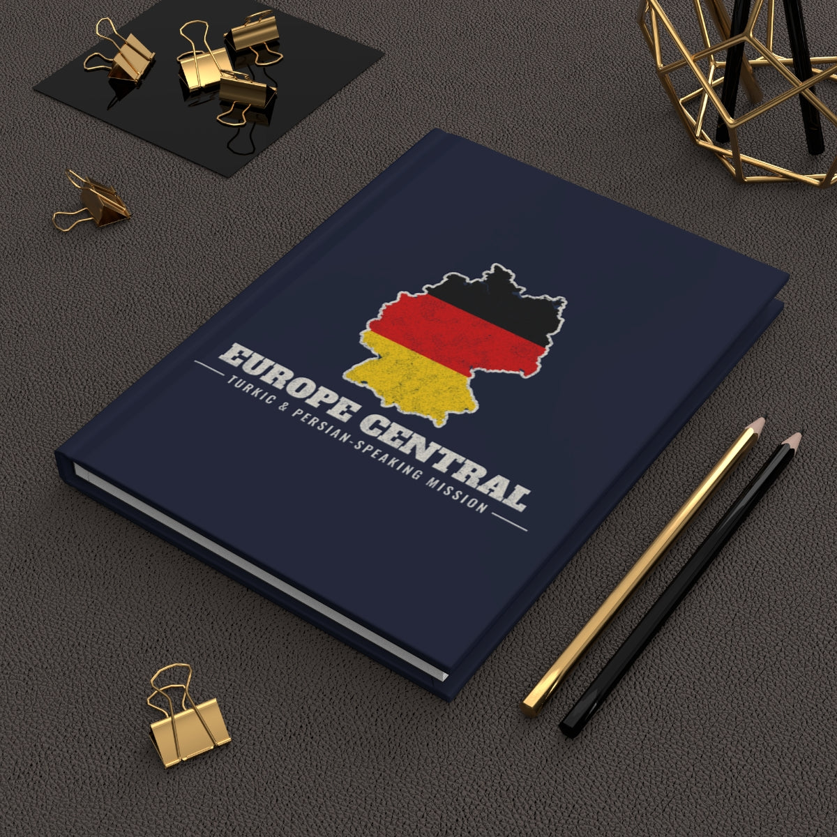 Europe Central Turkic and Persian-Speaking Mission flag map journal by Weak Things view 2