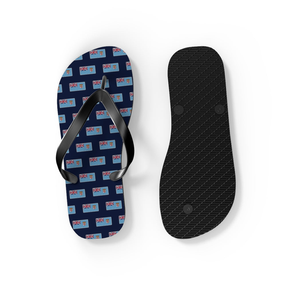 Fiji Mission flag map flip flops by Weak Things view 4
