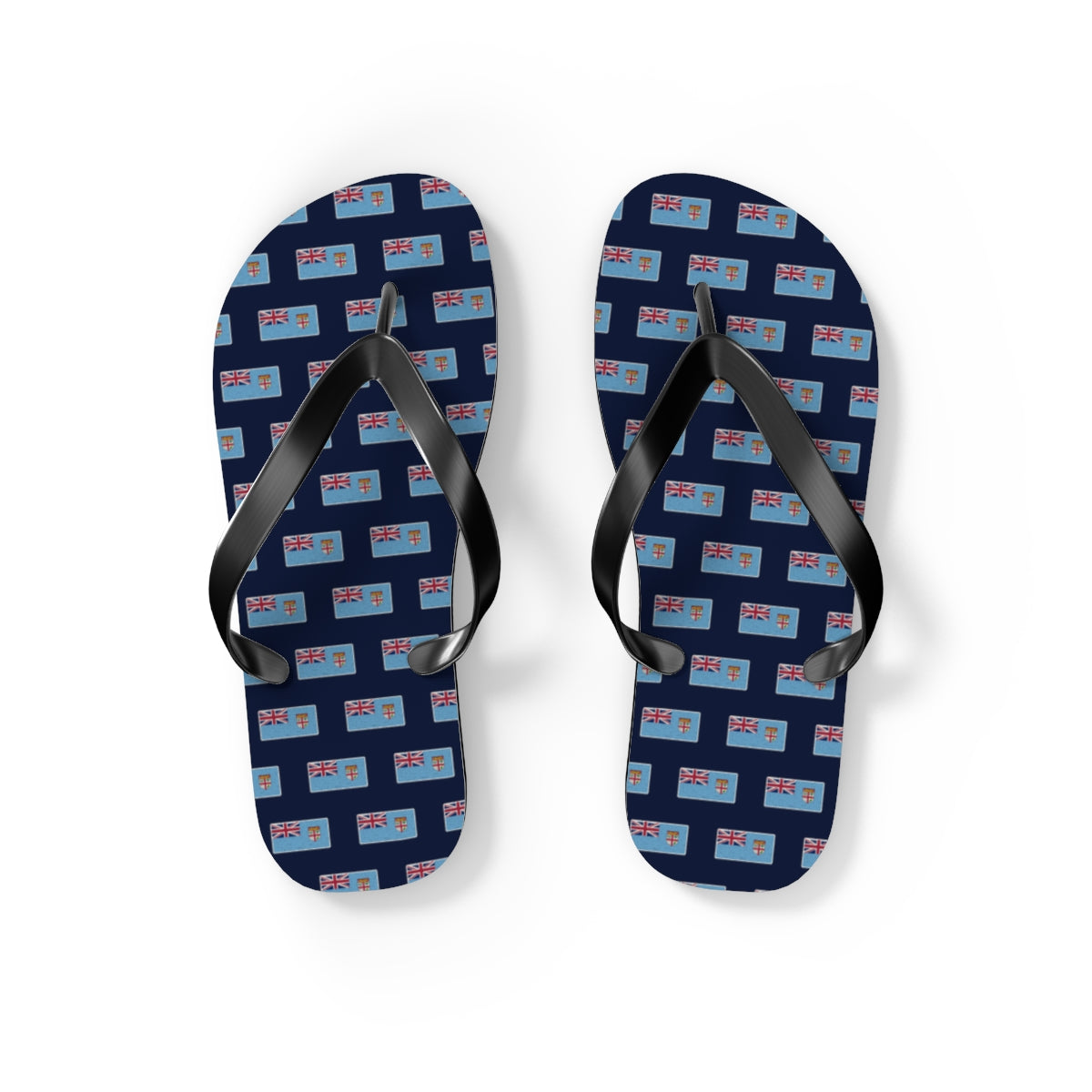 Fiji Mission flag map flip flops by Weak Things view 2