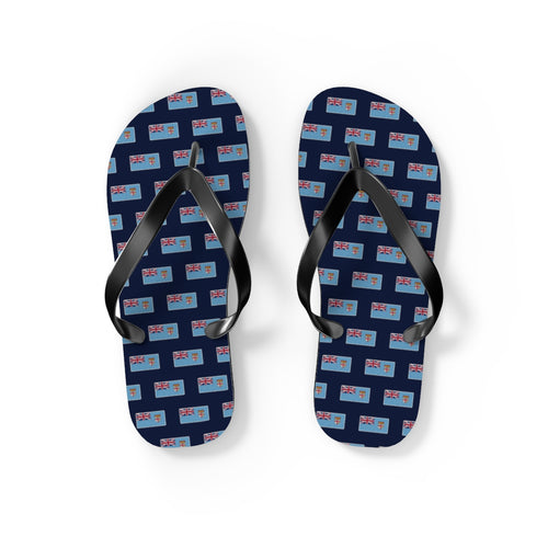 Fiji Mission flag map flip flops by Weak Things view 2