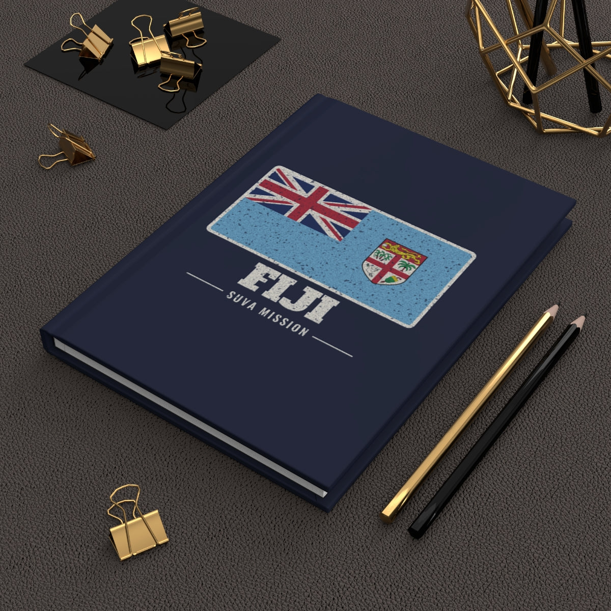 Fiji Suva Mission flag map journal by Weak Things view 2