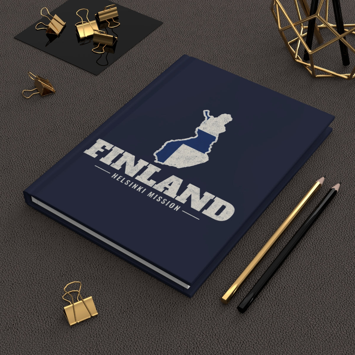 Finland Helsinki Mission flag map journal by Weak Things view 2