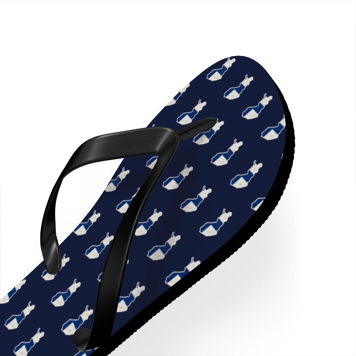 Finland Mission flag map flip flops by Weak Things view 3